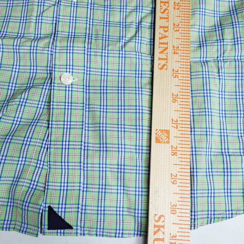 UNTUCKit Frascati Mens XXL Green Blue Plaid Long Sleeve Button Down Shirt NWT - Picture 5 of 5